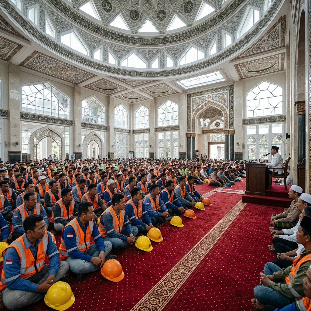 Kajian Dzuhur Rutin: Oase Spiritual di Tengah Dinamika Terminal Petikemas New Makassar